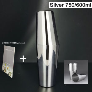 [Ship Local] 1Pcs 600ml 750ml Black/Rose Gold Boston Cocktail Shaker Cup Bar Bartending Tools