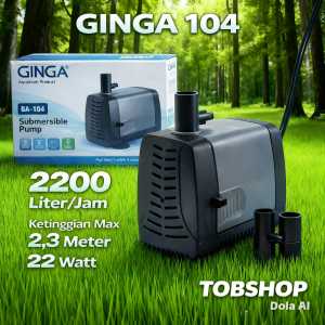 GINGA GA 104 Mesin Pompa Celup Filter Aquarium Aquascape Air Terjun Kolam Ikan Gelembung Udara Oksigen GA104