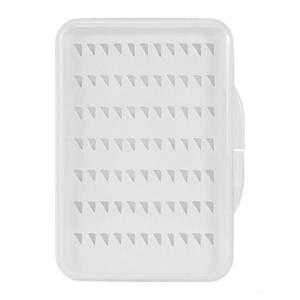 Móc hình ruồi Hộp Lưỡi câu cá ruồi hộp với chống nước có xốp câu cá bền bánh răng trong suốt S cho M L kích thước đồ câu cá bo