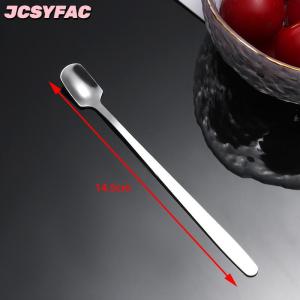 JCSYFAC 1 cái thép không gỉ dài xử lý Ice Spoon Bộ đồ ăn cho cà phê & Trà Ice Cream món tráng miệng khuấy thìa Scoop