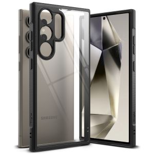 RINGKE® FUSION BOLD Rigid Strong Samsung Galaxy S24 Ultra Crystal Clear Back Shockproof Soft TPU Bumper Phone Cover Case