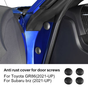 ABS 4pcs Anti Rust Cover For Door Screws For Subaru BRZ Toyota GR86 2021-2023 Car Door Screw Cap Protection Cover Interior Decorative Stickers Trim Accessories Styling