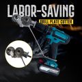 Adaptor Bor Pemotong Seng Alat Pemotong Lembaran Logam Kepala Ganda Pemotong Lembaran Logam Bor Listrik Kepala Ganda Bor Listrik Pelat Logam Tambahan Cutter untuk Memotong Lembaran Logam Aksesori Gunting Retrofit. 