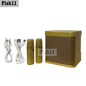 จัดส่งในไทย ไมค์คาราโอเกะ ไมค์ร้องเพลง ไมโครโฟนคู่ ลำโพงบลูทูธ YS-219 Blutooth Speaker รองรับ USB/TF/AUX