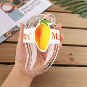 50 Pcs Cupcake Carrier Transparent Cake Boxes Mango Shaped Bakery Boxes Mini Cake Box Storage