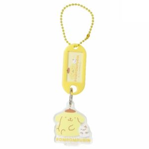 Sanrio Characters Nametag Keychain / Kuromi Keyholder