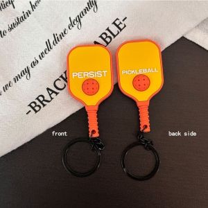 GURUNGMANI Detachable Pickleball Paddle Keychain with Buckle Dopamine Pickleball Key Ring Fashion Fitness Series Pendant Bag Accessories