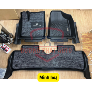 Sàn NHỰA 5D theo xe VF6 nhựa TPE nguyên sinh cao cấp không mùidễ vệ sinh