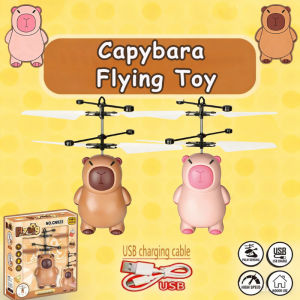Vixplorn Capybara Flying Glowing Toy Kids Outdoor Flying Toy Magical Induction Control Toys Flying Creative Toy Gift