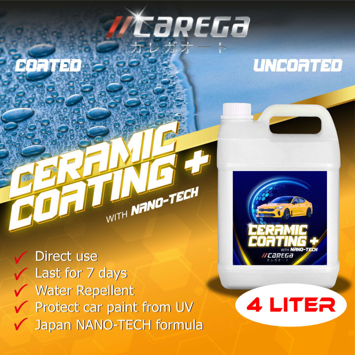 CAREGA 4L Water Wax Water Coating Windscreen Coating Waterproof Car Body Coating Nano Water Repellent Coating Kereta Polish