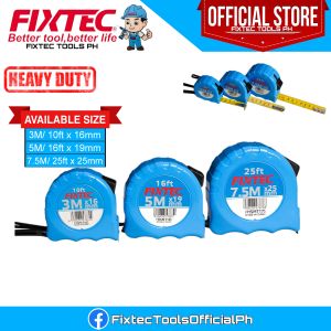 FIXTEC Precision Measuring Tape 3M/5M/7.5M – Durable Steel Easy-Read Scale Heavy-Duty Tape Measure for Home Improvement FHSMT103