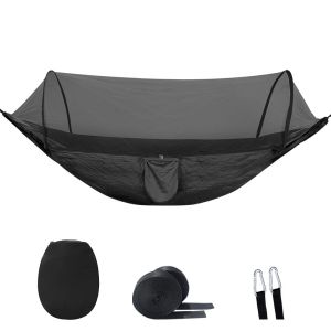 GLASSES VIEW with Mosquito Net Sports Hammock Portable Durable Camping Hammock High Quality Foldable Storage Travel Hammock Outdoor Use