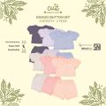 CUIT Baby Setelan Kerah Anak Perempuan Daisuki Button Set - LDA. 