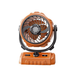 【รุ่นล่าสุด】2025 ใหม่ 6 นิ้ว พัดลมสั่นความเร็วสูงกลางแจ้ง100 ความเร็ว + ไฟ LED + จอแสดงผลดิจิตอลแบตเตอรี่ขนาดใหญ่Camping Essential การชาร์จไฟส่องสว่าง