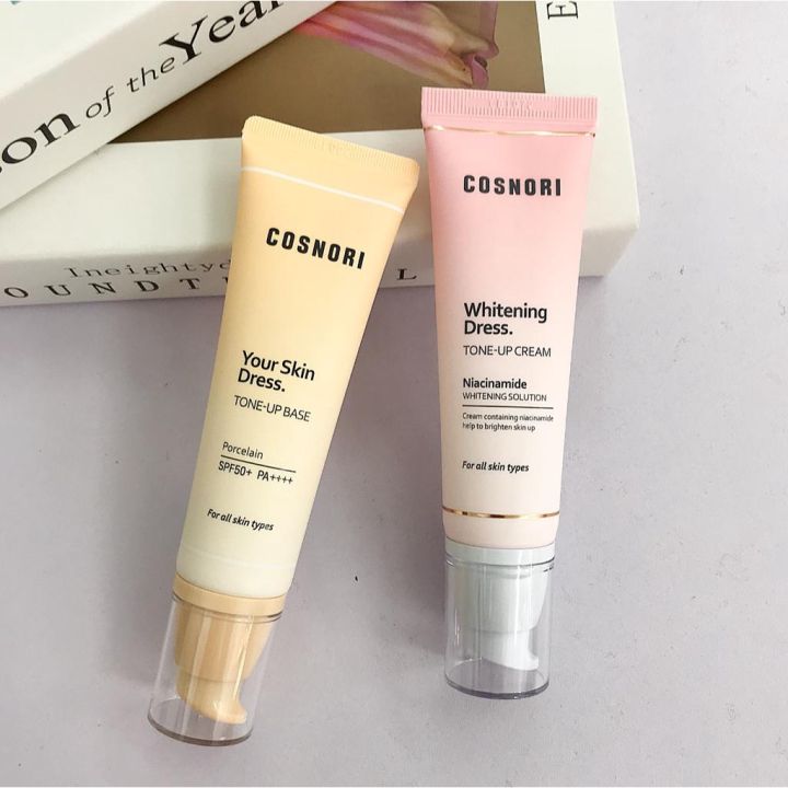 Cosnori Whitening Dress Tone-Up Cream/Your Skin Dress Tone Up Base  (SPF50+/PA+++) 50ml /| Lazada