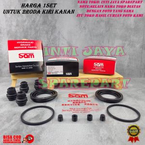 SIL SEAL PISTON REM CAKRAM RODA DEPAN TOYOTA AVANZA NEW CALYA KIRI KANAN 1SET SAM