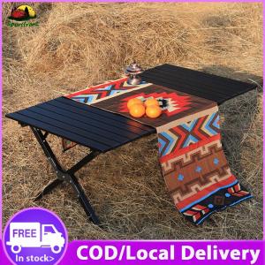 Aluminum Alloy Camping Table Roll-Up Portable Picnic Table Outdoor Table for Outdoor Camping Picnic BBQ