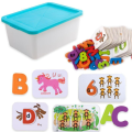 BABA Alphabet ABC Letter and Numbers Flash Cards Set for Baby Toddler Preschool Kids Early Educational Learning Materials. 