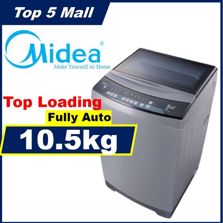 Midea 10.5kg Fully Auto Washing Machine MFW1055CV (Replacement MFW1050MV2) washer mesin basuh