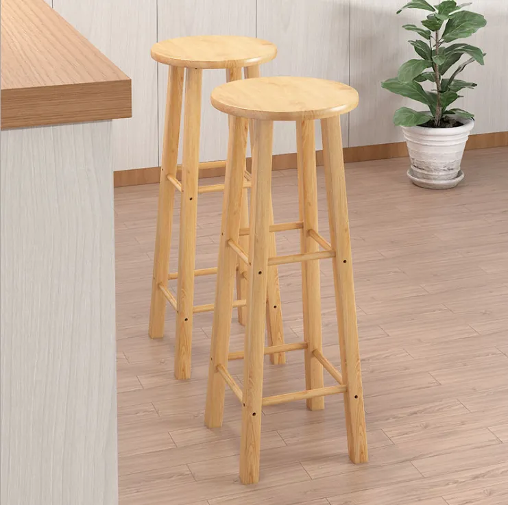 Wooden high deals chair for bar