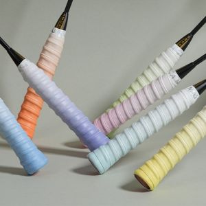 DIVATEN Gradient Color Badminton Handle Wrap Tape Anti-slip Sweat-Absorbent Fishing Rods Band Durable Wear-resistant Badminton Racket Grips Wrap Outdoor Sports