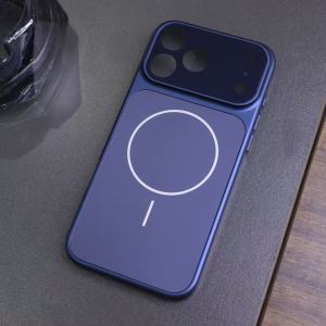Luxury Plating Frosted Glass Magnetic Shell Phone Case For iPhone 17 16 15 14 13 Pro Max For Magsafe Wireless Charge Armor Cover