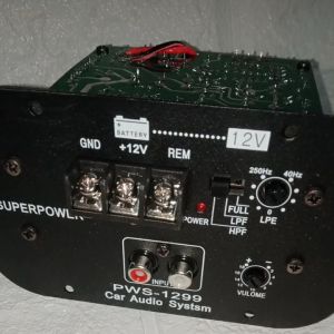 Kit basstube mobil modul aktif 12v  450 Watt input tenaga kuat