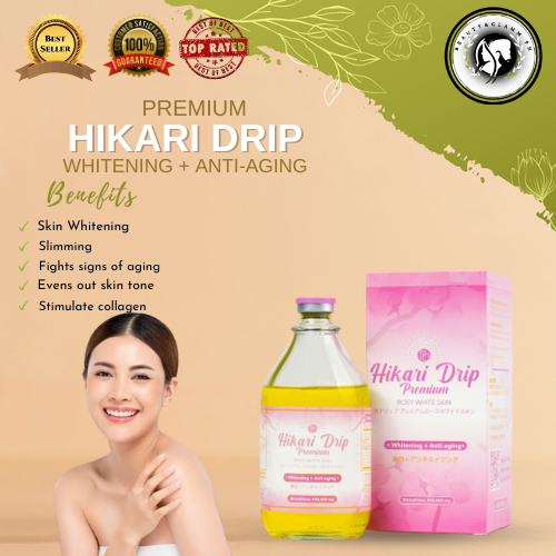 Hikari drip premium complete set glutathione drip set for