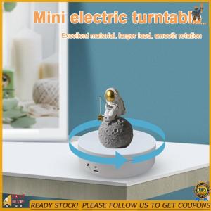 [LYOUTDOOR]360 Degree Rotating Electric Jewelry Display Stand 12cm for Live Video and Retail Showcases