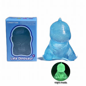 Lala Dinosaur Squishy Glow in the dark 7.5cm height Fidget Trendy Hot Toy Stress Reliever
