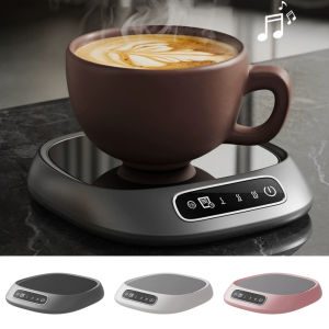 ที่รองแก้วหน้าจอสัมผัสเทอร์โมสตัทอัจฉริยะปรับความเร็วได้3ระดับถาดรองแก้วระบายความร้อนตั้งโต๊ะ