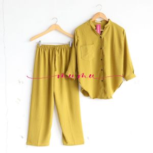 MUMU -Amanda Setelan Wanita Terbaru 2023  Mayesa Set Crikle Kekinian Viral Terbaru Modis Termurah Terlaris bisa COD by Mumu Fashion