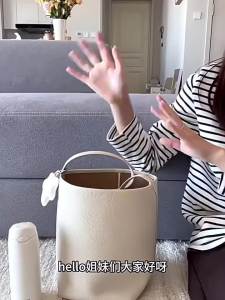 G7[ Spot Goods ]THE ROW Bucket Bag Genuine Leather Lychee Pattern Large Capacity Shoulder Bag Tote Bag Genuine Leather Womens Bag 7/7