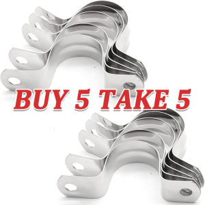 10PCS  Heavy Duty Conduit Metal Clam Double Hole Emt Conduit Installation Double Side Galvanized Pipe Clamp