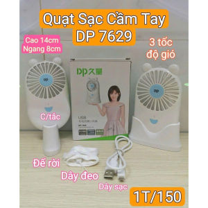 [Giá Hủy Diệt] Quạt Sạc Cầm Tay Mini DP-7629 / DP-7628 Sạc USB Pin Tích Điện Tiện Lợi