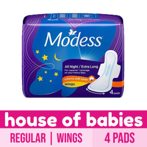 Modess All Night Extra Long with Wings Sanitary Napkin 4 Pads