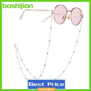 bashijian Dây đeo mắt kính màu vàng cho nữ mới Dây đeo mắt kính đọc sách đính cườm