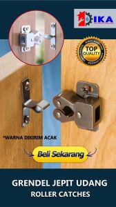 JEPIT UDANG / CAPITAN LEMARI KLIK 3 WARNA (GOLD ANTIK SILVER) TERMURAH KUAT LACI LEMARI RAK KABINET