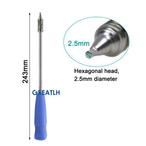 GREATLH 1pcs Bone Nails Universal Screwdriver Orthopedic Veterinary Instrument pet