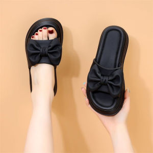 [Free Shipping] Thick-Soled High-End Bow-Tie Sandals Perfect For Summer With A Soft Sole And A Beach-Style Design