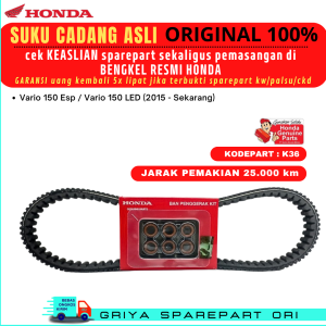 Vanbelt Set roller Vario 150 led Original Honda Vanbelt Vario150 new Ori Vanbelt Honda Vario 150 old Original Asli K36 Honda Genuine Parts