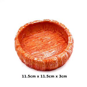 Circular Comfort Reptile Corner Bowl – Versatile Round Dish Plate for Stylish Pet Feeding