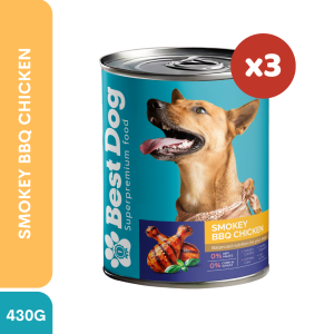 BB BEST DOG Can Wet Dog Food 430g (3 CANS) High-Protein Wet Food