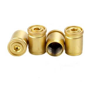 Secure Fit Zinc Alloy Valves Stem Caps 4 Pack Leak Proof Wheel Protections Suitable for Vehicles Motorcycle Trucks Car
