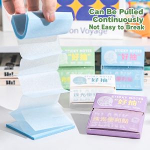 NEXTYOO 100Sheets ra Giấy ghi chú dính Thú cưng Trong suốt Giấy ghi chú tự dính Bền bỉ Ngọc trai lấp lánh Giấy ghi chú dính có ánh ngọc trai. Quà tặng