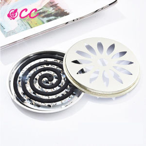 Multifunctional Stainless Steel Utility Dustproof Mosquito Coil Holder with Fireproof Cover Mosquito Coils Plate Sandalwood Coil Bird CageHolder