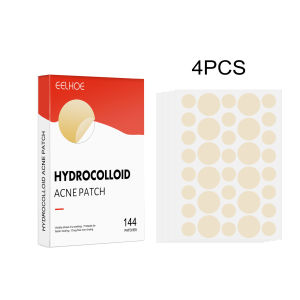 EELHOE Hydrocolloid Acne PatchFast Absorption Gentle On Skin Reduces Blemishes Acne Care 144pcs