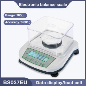 200g 300g1Mg Laboratory Precision Scale Analytical Balance Electronic Scale with Portable Glass Jewelry Weighing Scale