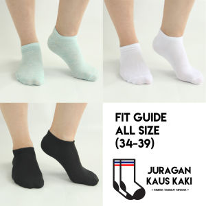 Juragan Kaus Kaki - Kaos Kaki Pendek Semata Kaki Polos Ankle Socks Katun Grosir Termurah