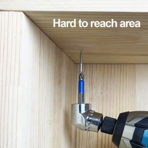 Ekstensi Bit Hexagonal L-Shape 1/4 Inch untuk Bor dan Screwdriver Tipe Hex Shank - Warna Silver